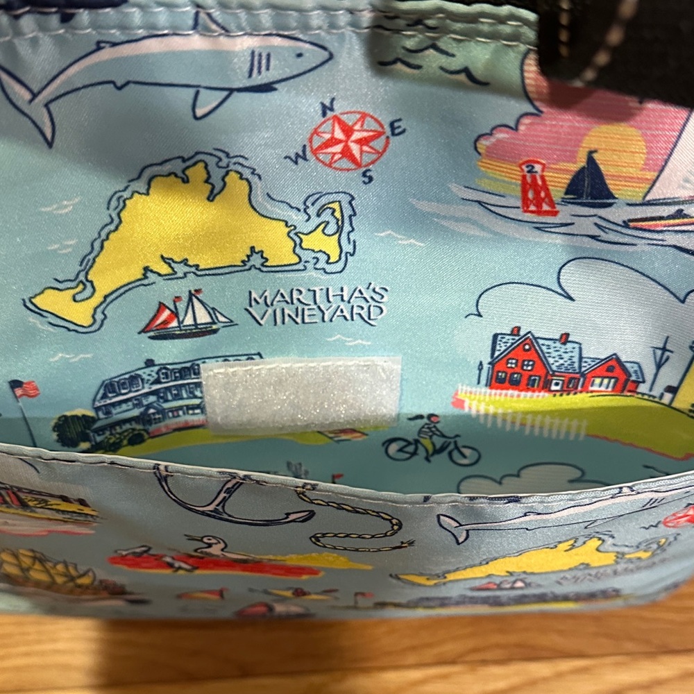 Scout Nautical Print Lunch Bag cooler Nantucket- Martha’s Vineyard insulated - Picture 3 of 8